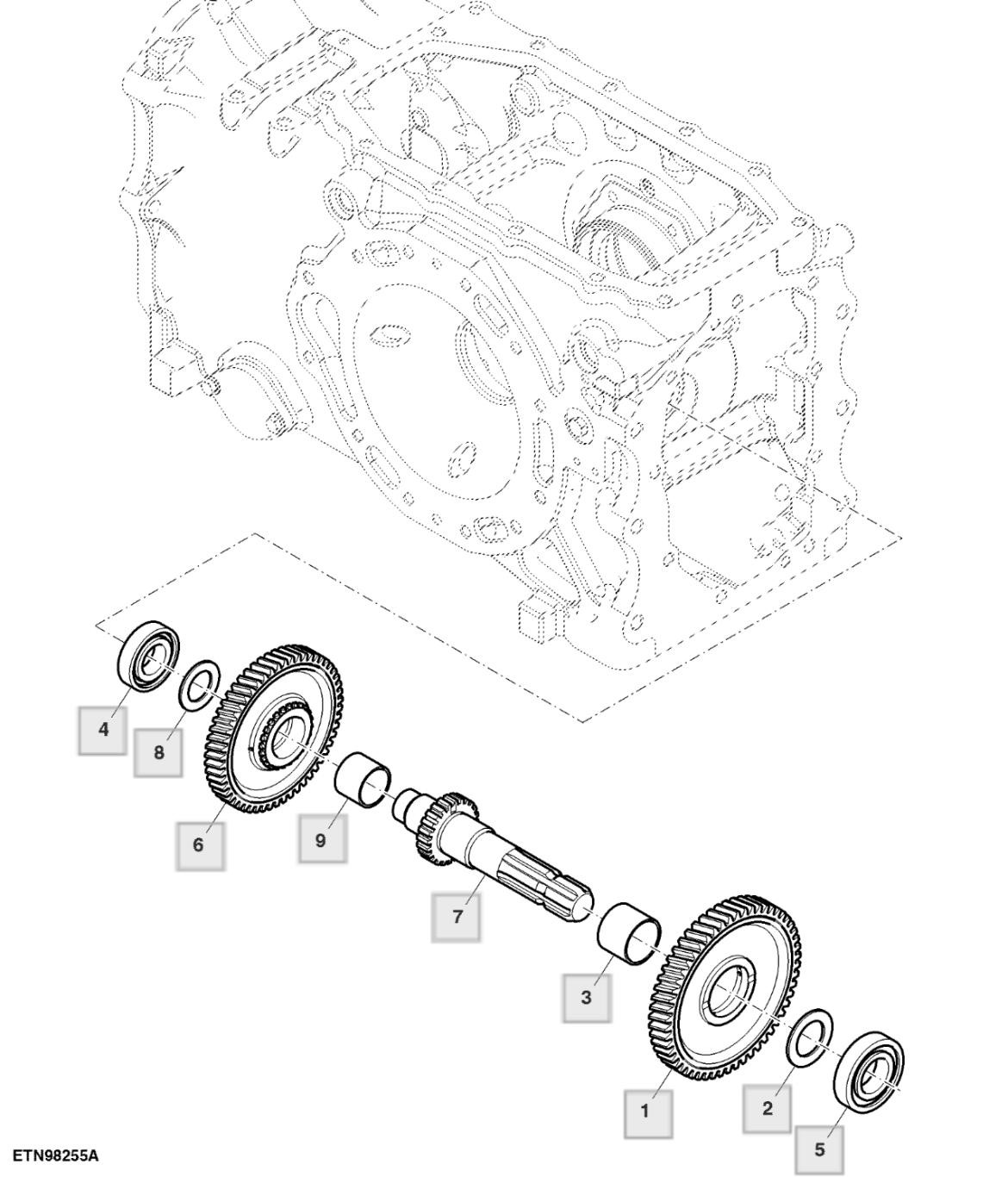 Trục ra PTO, hộp ly hợp, kép PTO - ST767247